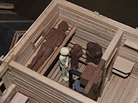 Макет бани со снятой крышей