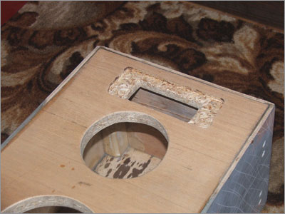 Фазоинвертор планируется сделать заподлицо с передней пенелью